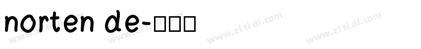 norten de字体转换